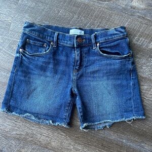 LOFT Dark Blue Denim Shorts